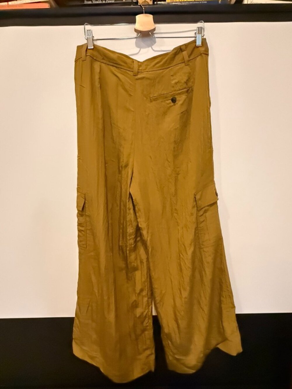Madewell Harlow wide-leg cargo pants, Spiced Olive